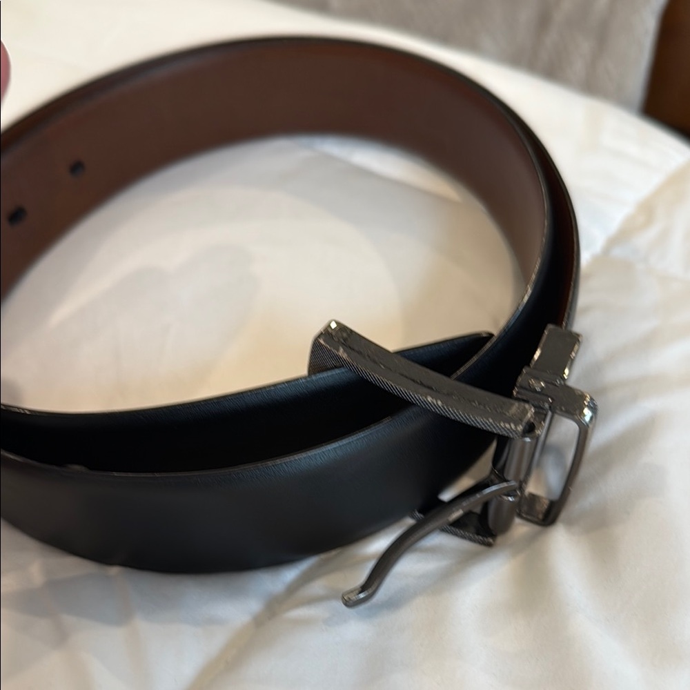 Men's Black Leather Belt Size 36